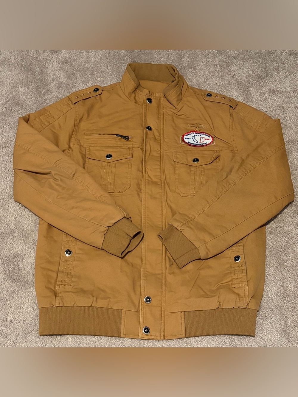 VTG Rexhall International FMCA Homecoming Rally Men’s Lined Bomber Jacket Large